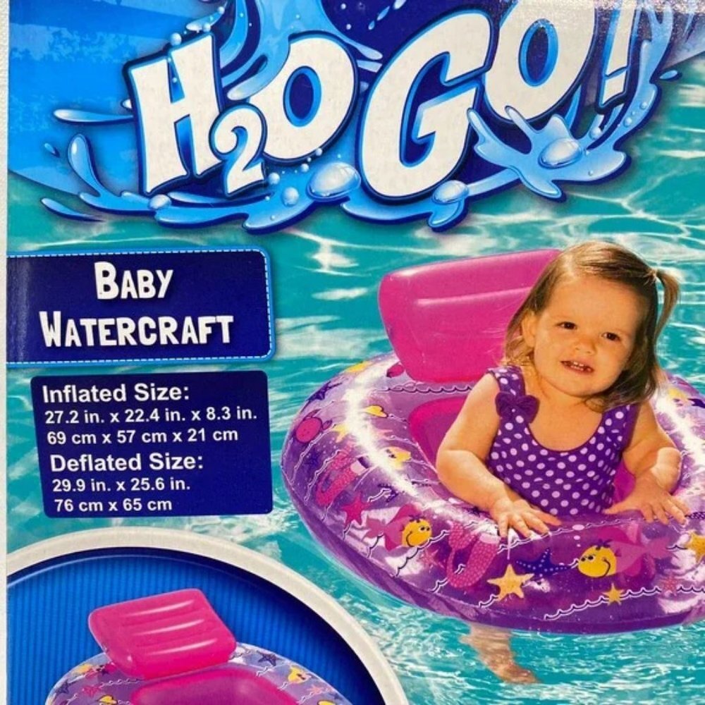 Bestway H2O Go Watercraft Inflatable Safety Pool Float Raft Boat Baby 0-1 Yr NIB
